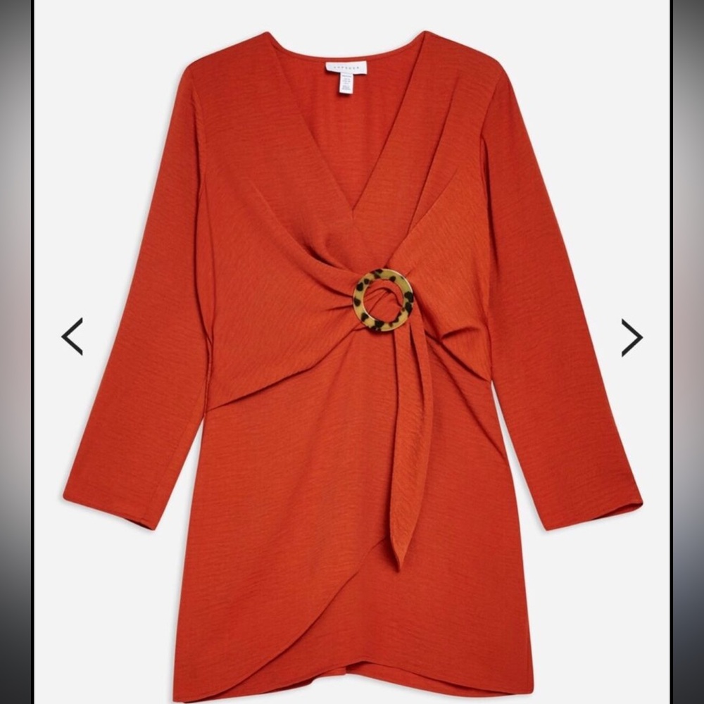 Topshop Petite Orange Top